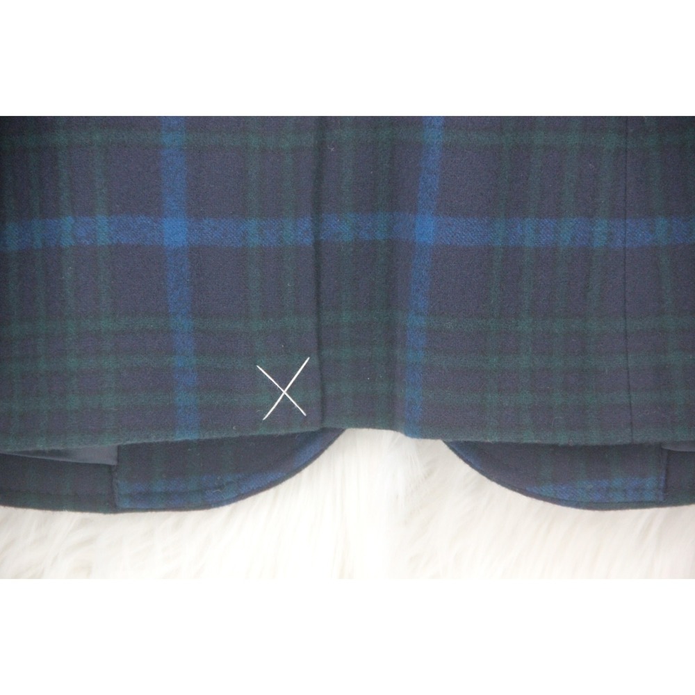 Pendleton Womens 12 Virgin Wool Blazer Jacket 1965 Plaid Green Blue Academia - Picture 11 of 16